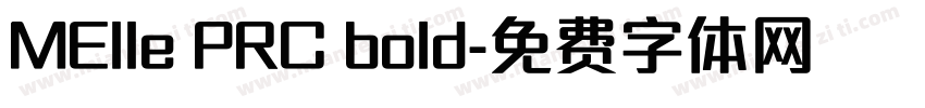 MElle PRC bold字体转换